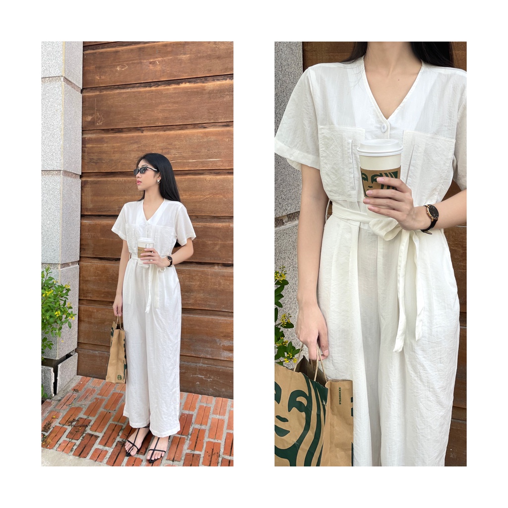 𝐇𝐞𝐛𝐞 𝐉𝐮𝐦𝐩𝐬𝐮𝐢𝐭 - Set đồ liền chất linen thun - by THE J