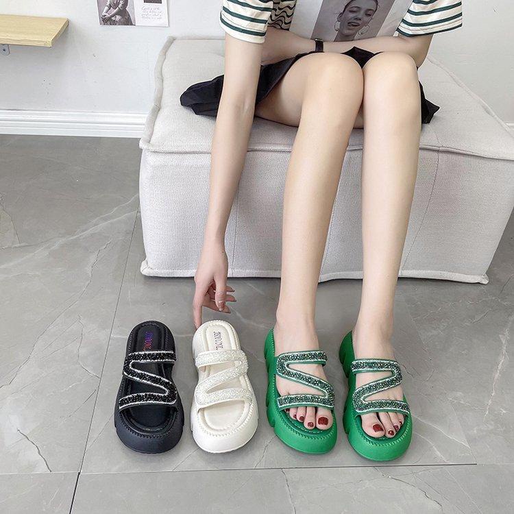 Dép Quai Ngang Đế Dày Thời Trang Mùa Hè Hàn Quốc