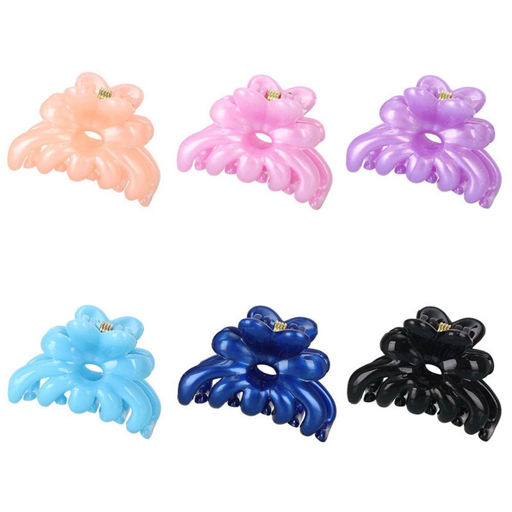 Kẹp Tóc Càng Cua Đính Hoa Cúc Nhỏ Lấp Lánh Cho Nữ