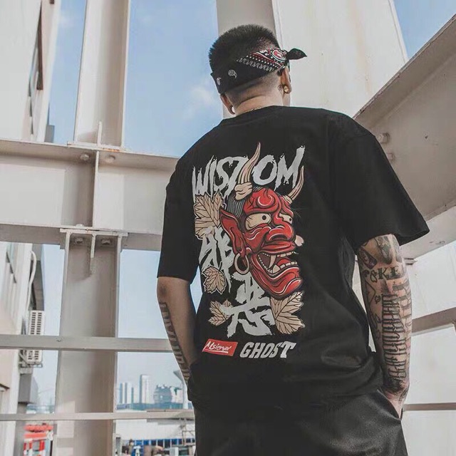 FREESHIP 50K - ÁO THUN In Hoạt Hình Mặt Quỷ UNISEX Nam, Nữ