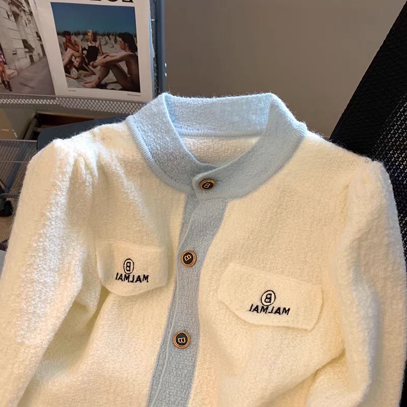Áo Khoác Cardigan Dệt Kim Tay Dài Dáng Ngắn Thời Trang  tao bao