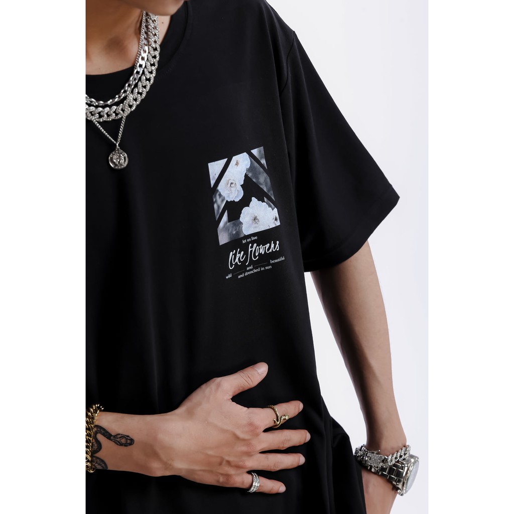 Áo Thun Oversize Unisex Like Flowers T-shirt Kandi