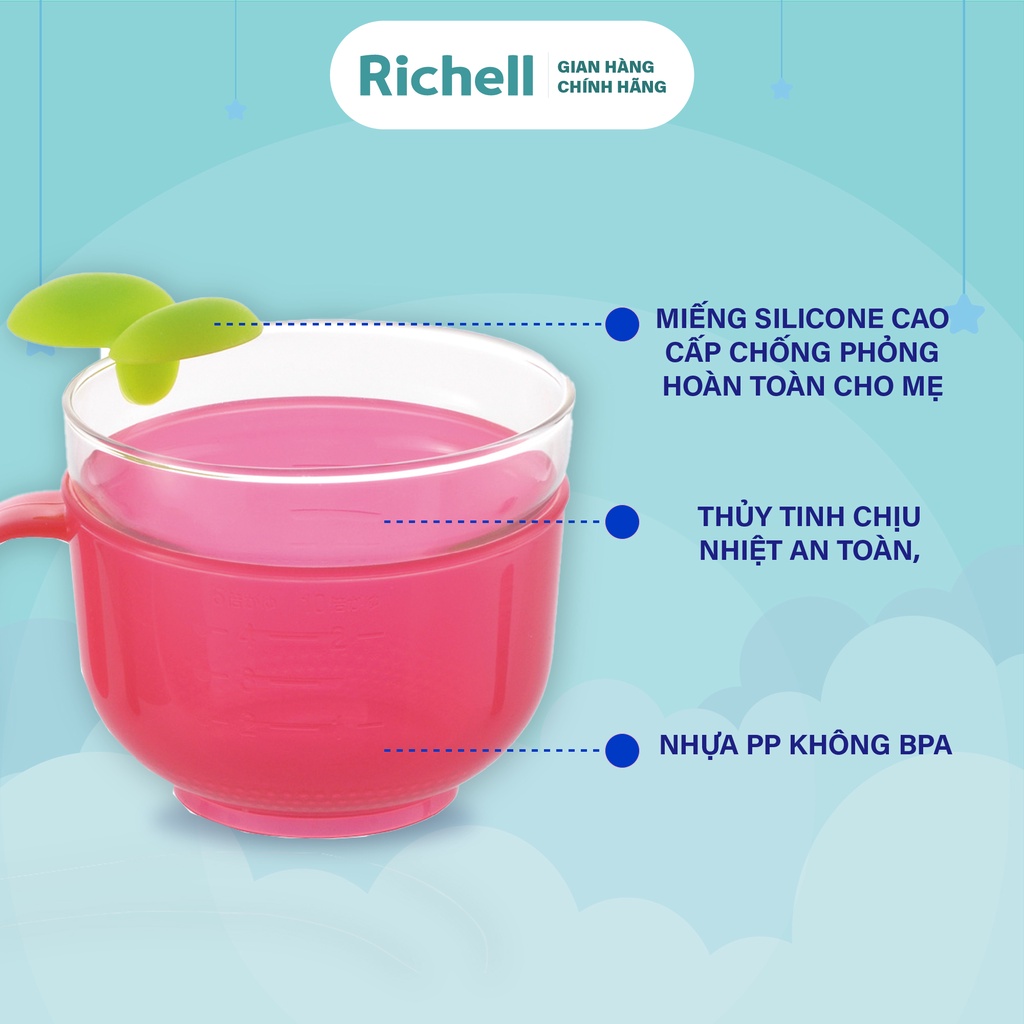 Bộ đồ dùng nấu cháo trong nồi cơm điện Richell Nhật Bản | Baby