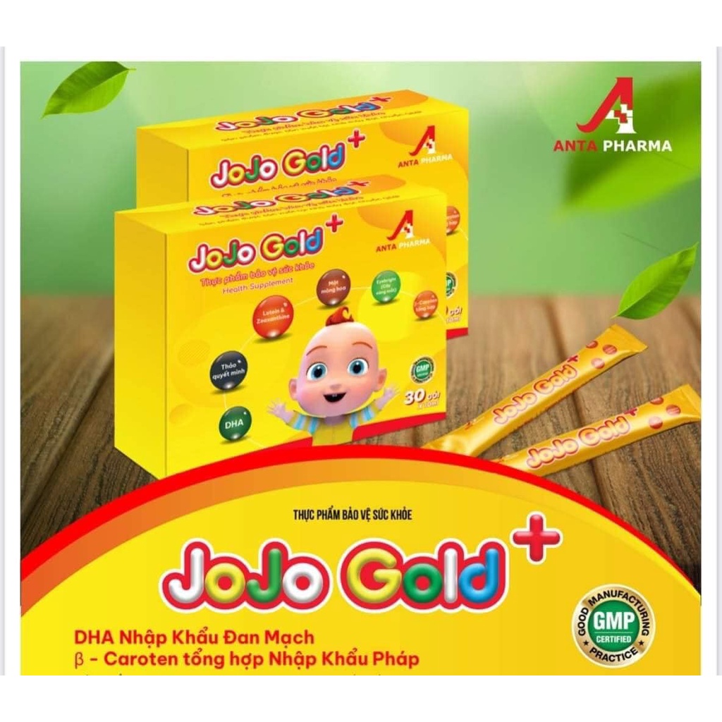 Siro JoJo Gold+ 3 in 1 giúp bé Bổ mắt - Ăn Ngon - Tăng cường DHA