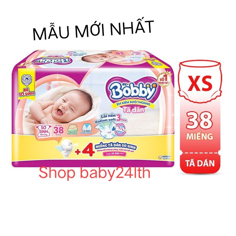 TÃ DÁN BOBBY NEWBORN sơ Sinh 70 (+6) MIẾNG
