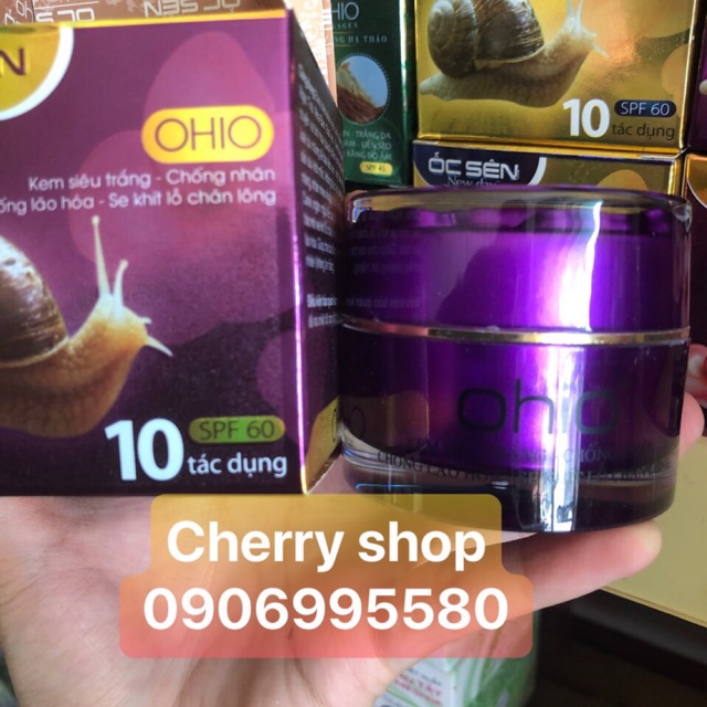 Kem siêu trắng Chống nhăn Chống lão hóa Se khít lỗ chân lông 10 tác dụng OHIO ỐC SÊN NEW DAY (30g)