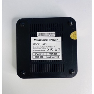 Android Tivi Box Vinabox A15 Ram 2G Rom 16GB, Android 10.0 (2021)