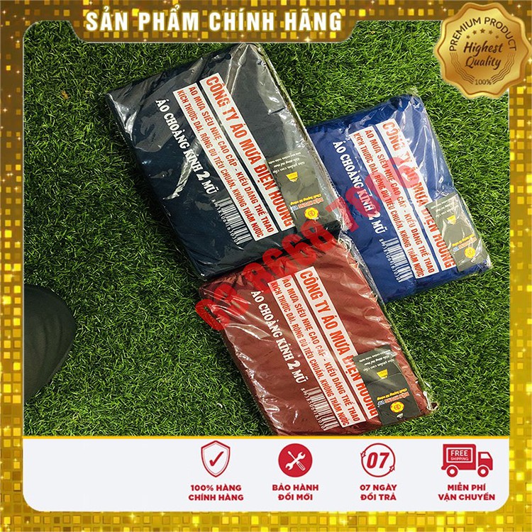 [CHÍNH HÃNG] Áo đi mưa cánh dơi 2 đầu Cao Cấp chính hãng Điện Hương, Dày Dặn, Bền Bỉ, Siêu chống thấm giá tận xưởng