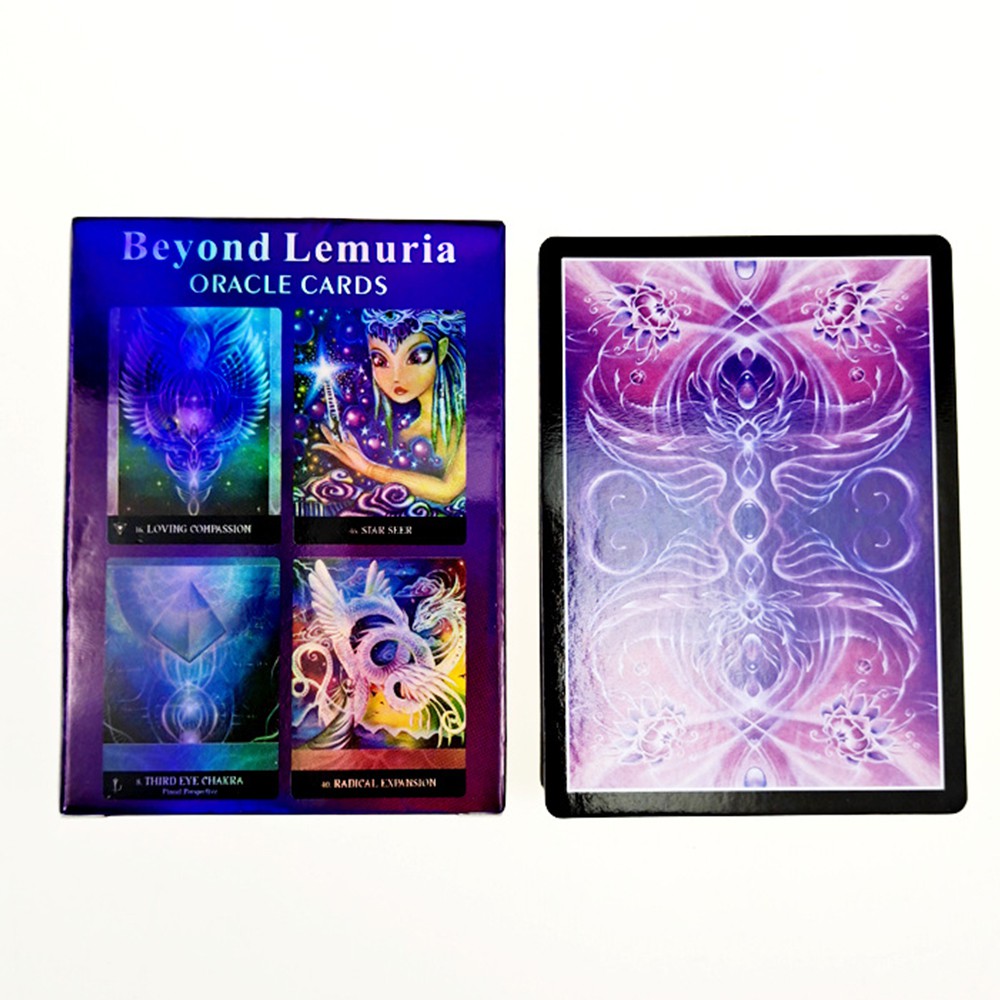 Bộ bài Beyond Lemuria Oracle Cards óng ánh V4