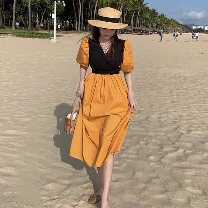 Đầm Thiết Kế Mới Cao Cấp Thời Trang Mùa Hè Theo Phong Cách Pháp Cho Nữ