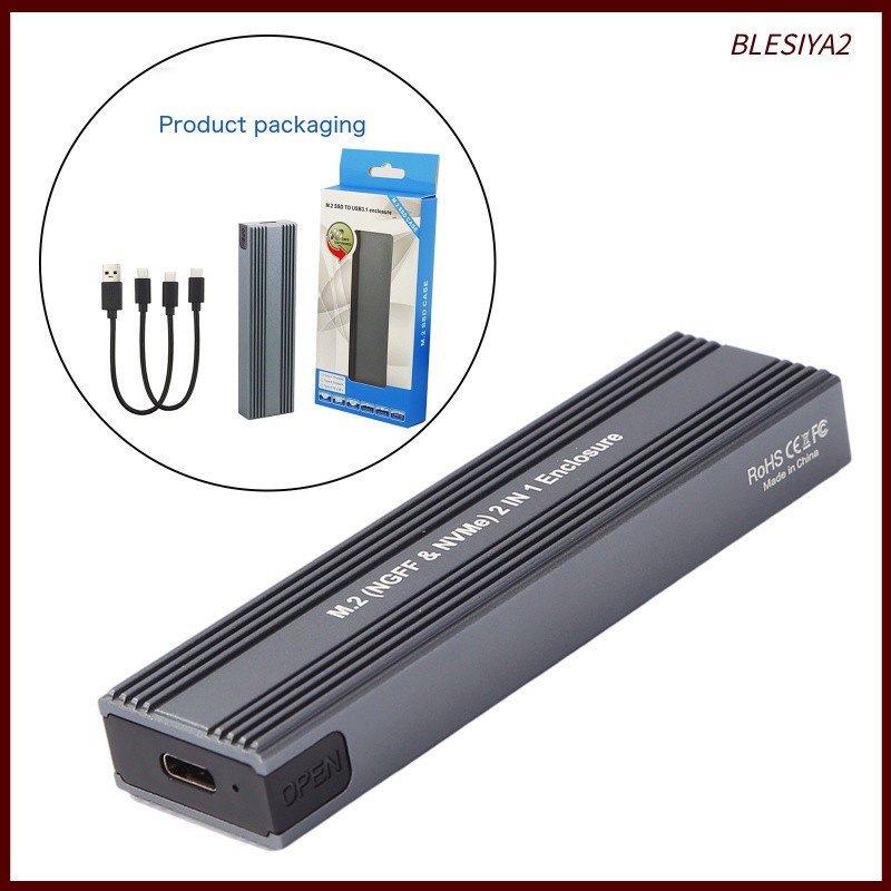 [BLESIYA2] Hard Drive Box M2 SATA SSD to USB 3.0 SSD Disk External Enclosure Adapter