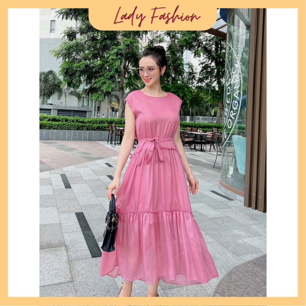 ĐẦM MAXI OVERSIZE NHÚN TẦNG – M03