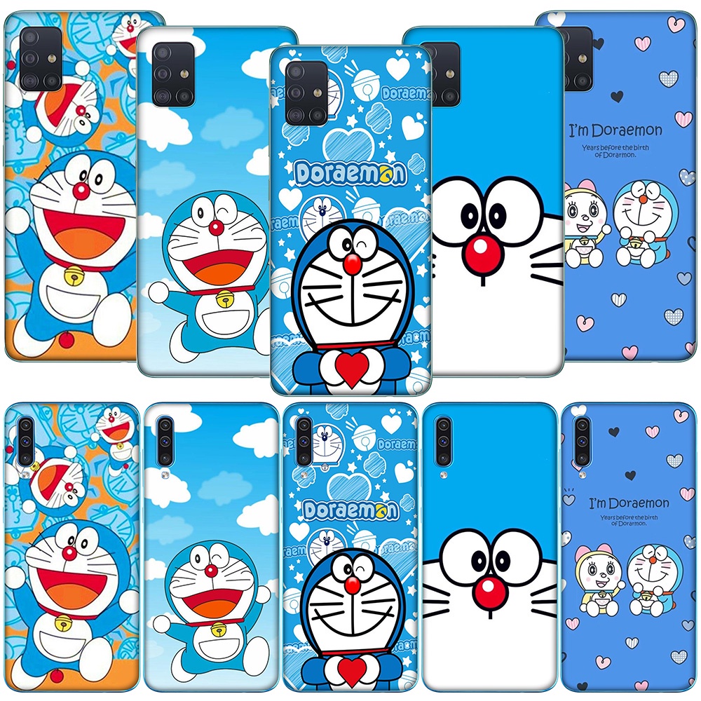 Ốp Điện Thoại Trong Suốt In Hình Doraemon Gq40 Cho Samsung A01 Eu A21S J2 J5 J7 Prime M20 M31 S10E Note 20 Ultra