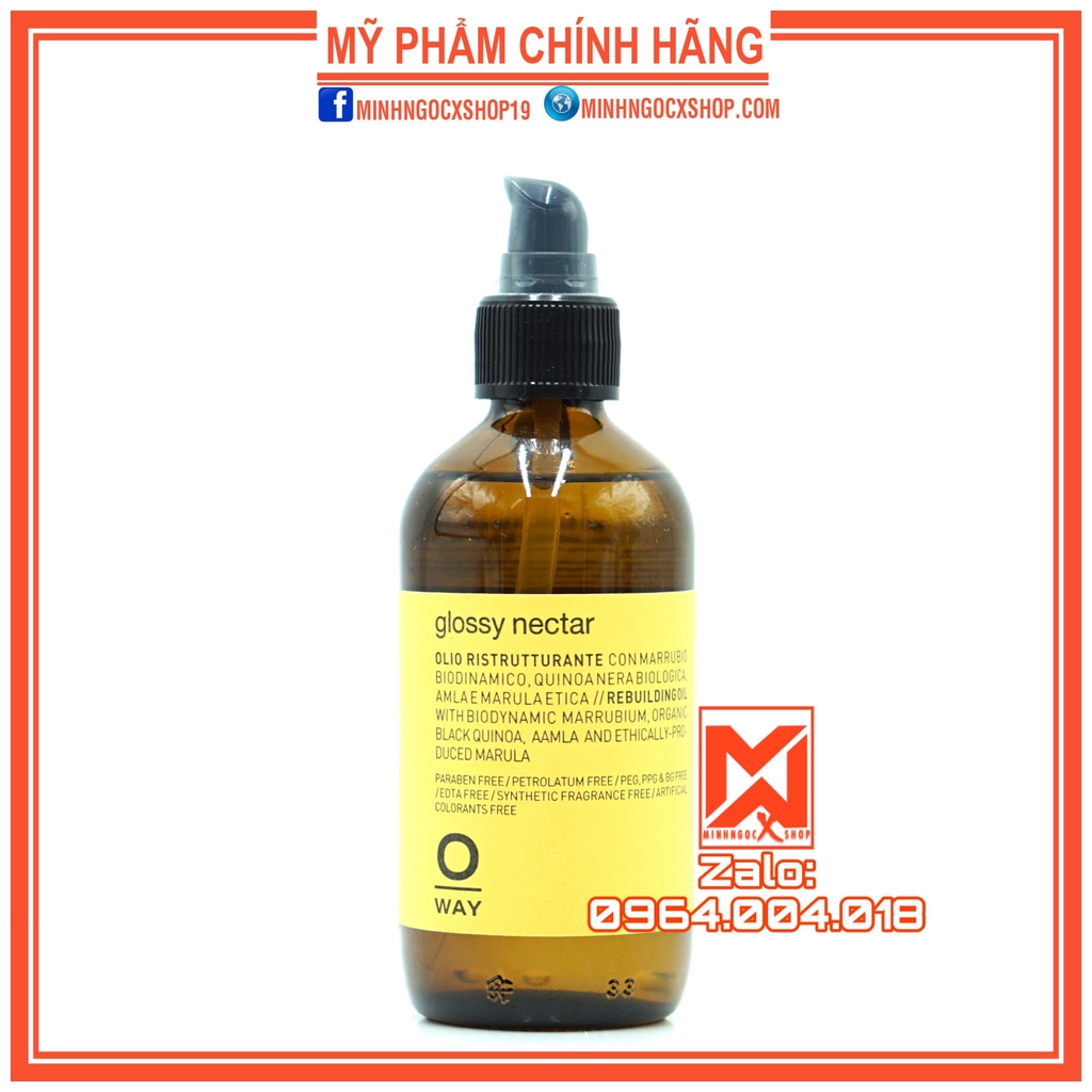 Tinh dầu phục hồi tái tạo tóc ROLLAND OWAY GLOSSY NECTAR 160ml chính hãng