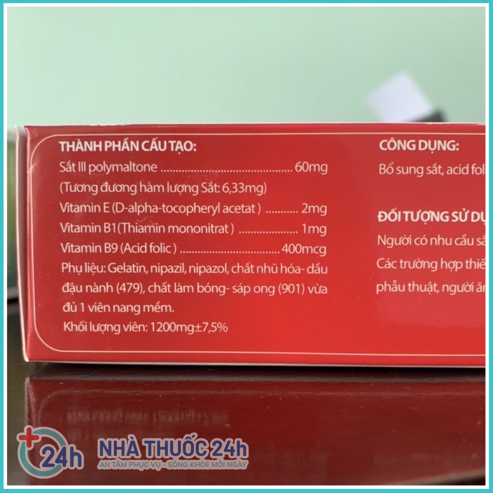 Viên uống FEFOLIC koreanna Bổ Sung Sắt và vitamin khoáng chất ,Tăng Cường Lưu Thông Máu Cho Phụ Nữ Mang Thai Hộp 60 viên