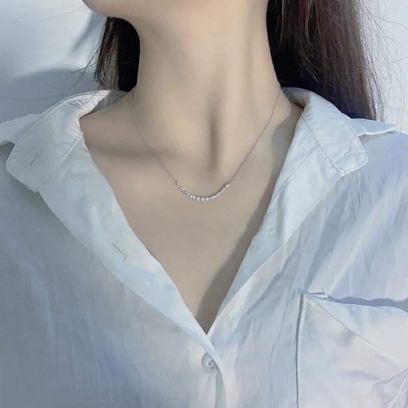 Dây chuyền nữ liền mặt cười bạc s99 hot hit Mainomi Shop Bạc Xinh