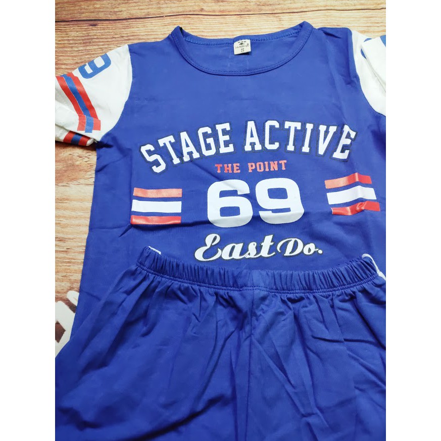 Bộ cotton size đại bé trai STAGE ACTIVE 69 dáng thể thao CÓ ẢNH + VIDEO