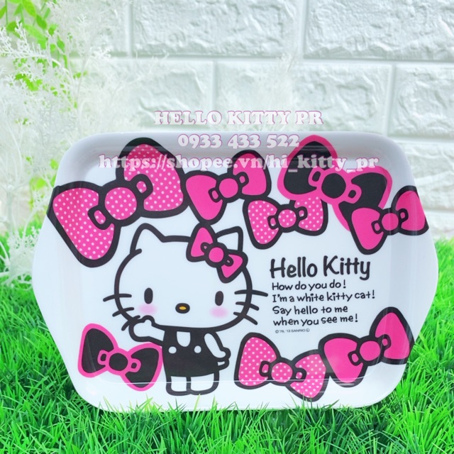 Dĩa Doremon - Hello Kitty hình chữ nhật