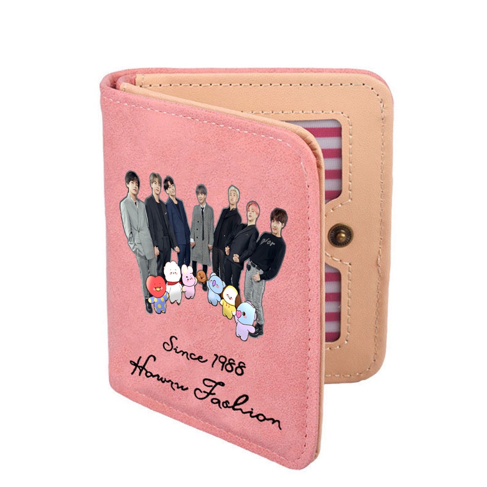 Ví Đựng Tiền Xu In Hình bt21 Dễ Thương