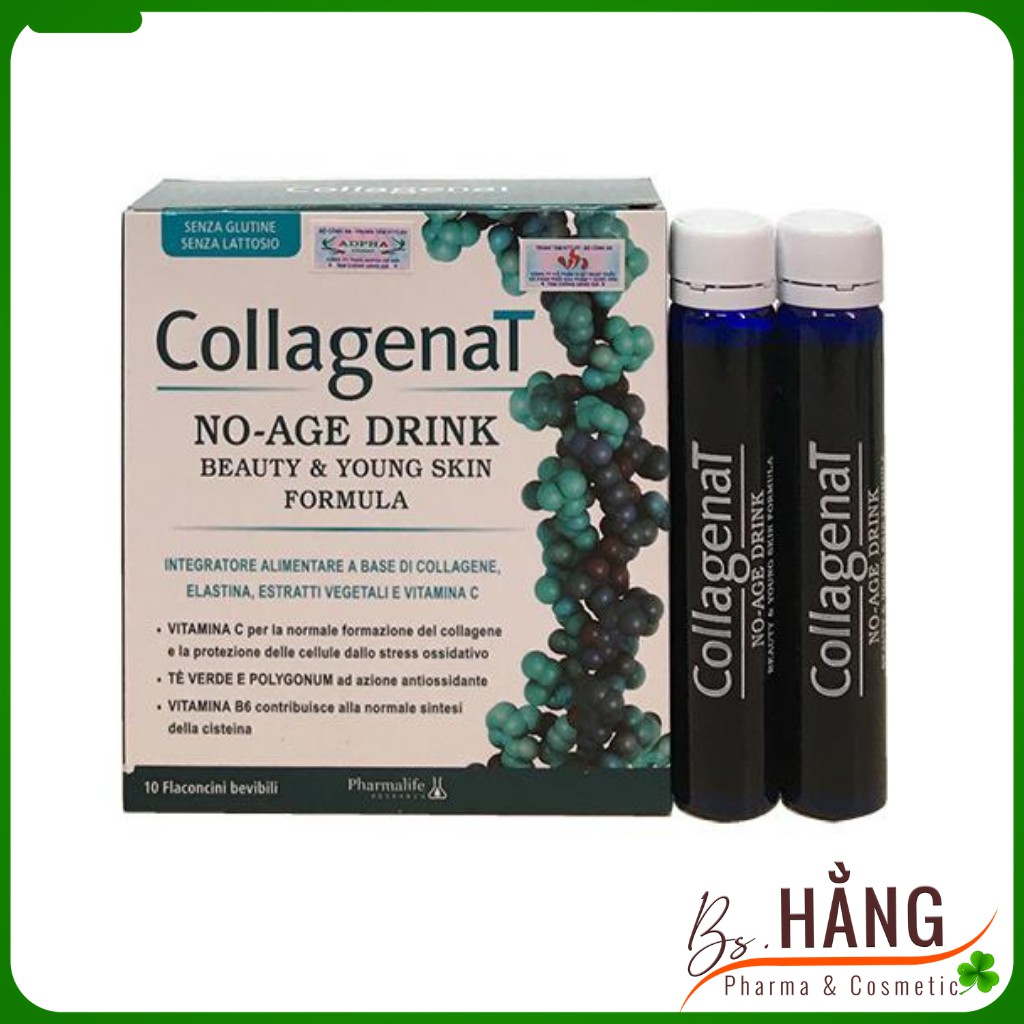 Collagen Thủy Phân, Hỗ Trợ Làm Đẹp Da, Trẻ Hóa Da - CollagenaT No Age Drink, 10 ống x 25ml