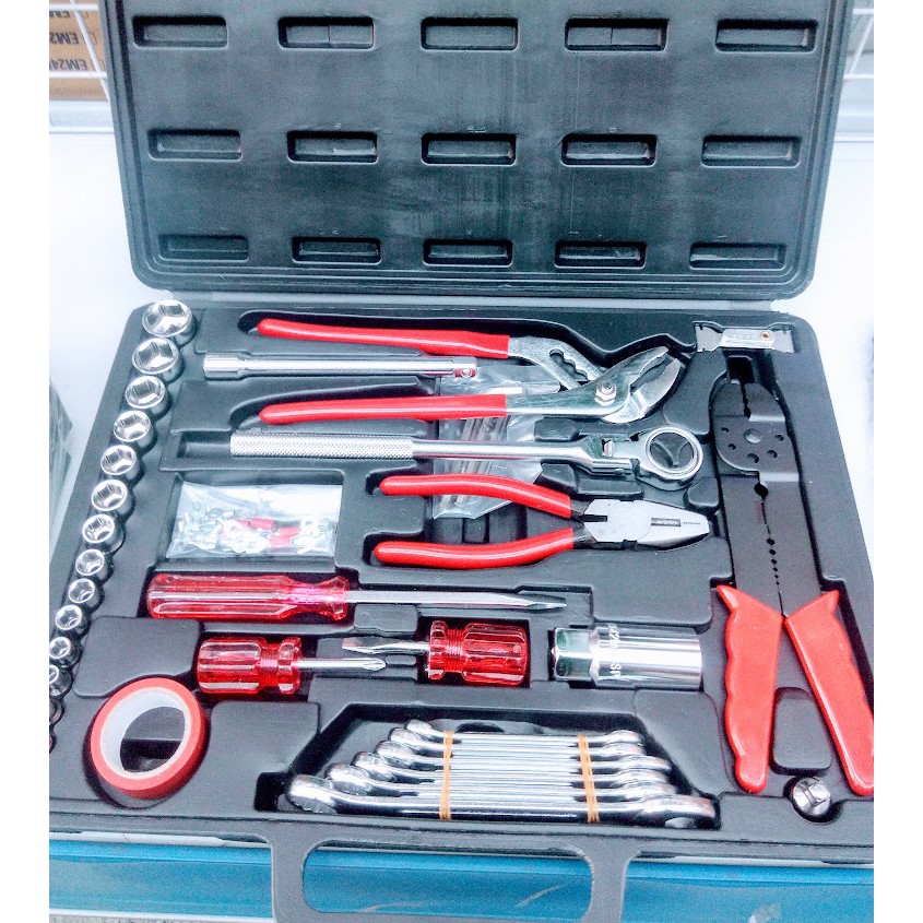 BỘ DỤNG CỤ SỬA CHỮA ĐIỆN NƯỚC 69 CHI TIẾT TOP TK23691