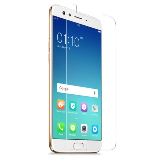 Kính cường lực oppo F3 trong suốt không full viền, tặng giấy lau màn hình