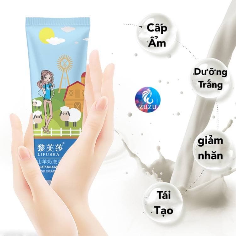 Kem tay chiết xuất từ sữa dê, nuôi dưỡng khắc phục làn da khô
