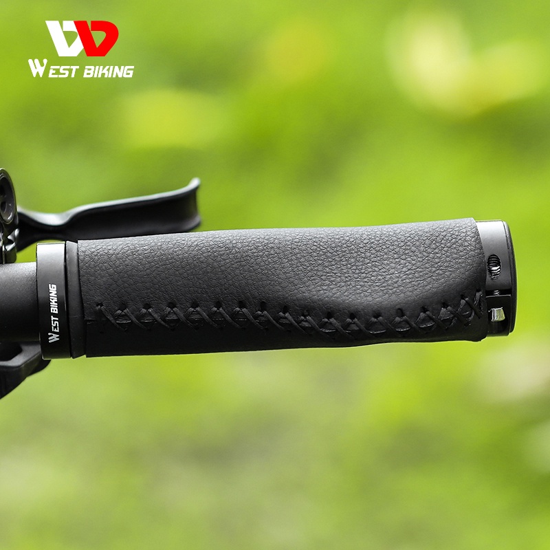 Vỏ bọc tay lái xe đạp WEST BIKING chất liệu da mềm chống trượt chống sốc thấm hút mồ hôi