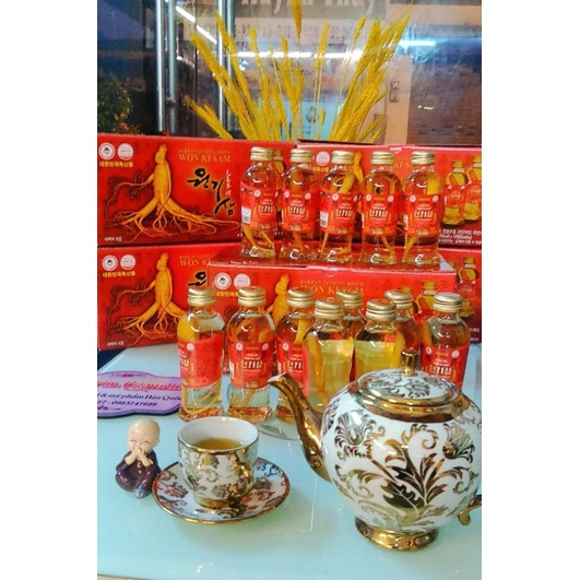 Nước sâm có củ Wonkisam Hàn Quốc (hộp 10 chai)