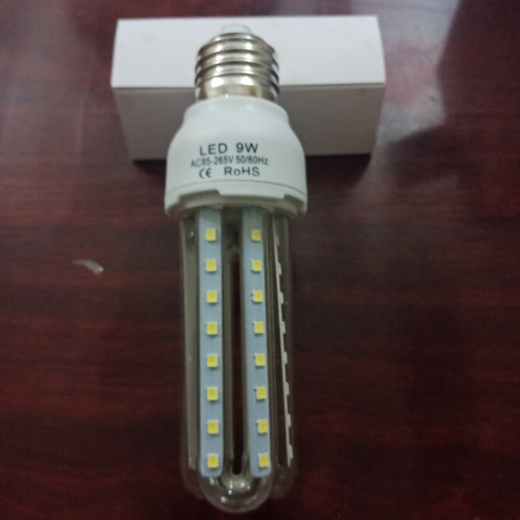 BÓNG U LED 9W (3U) sáng trắng