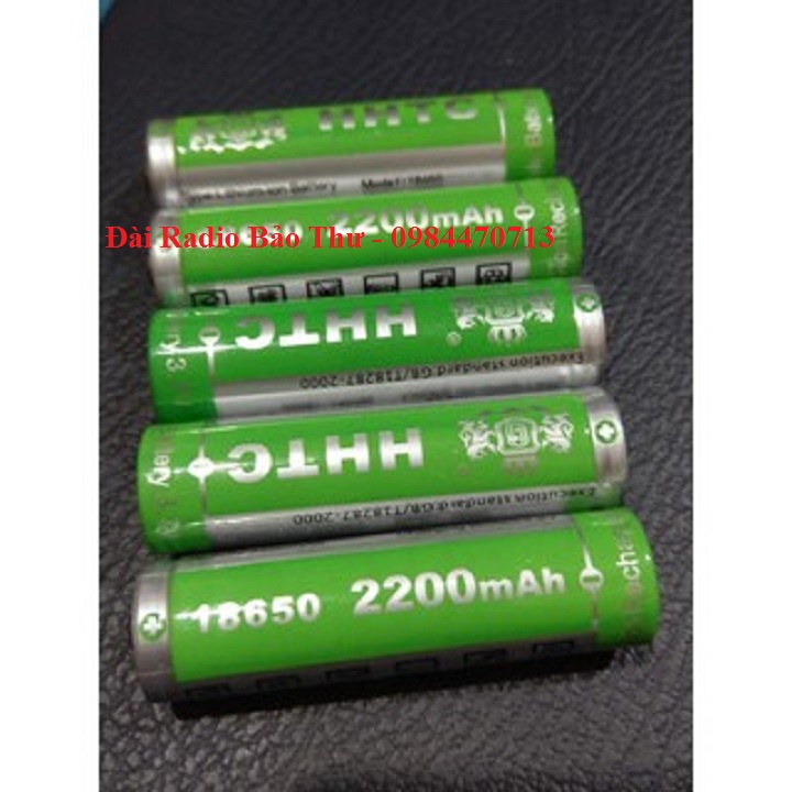 Pin Tròn Zin Chuẩn Theo Máy 18650 HHTC Dùng Cho Thay Thế Bin Đài Radio.Nghe Nhạc Các Hãng Đài Craven,Sony,BKK,Vestel...