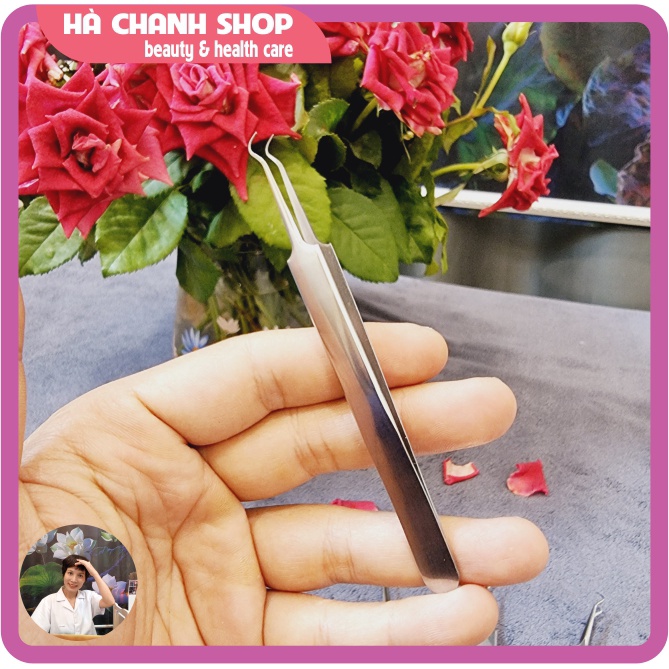 Nhíp Gắp Mụn Đầu Cong Thép Không Gỉ Nhíp Cong Lấy Nặn Mụn Đầu Đen Mụn Ẩn Nhíp Gắp Mi Nối Mi Nối Tóc Dễ Dàng