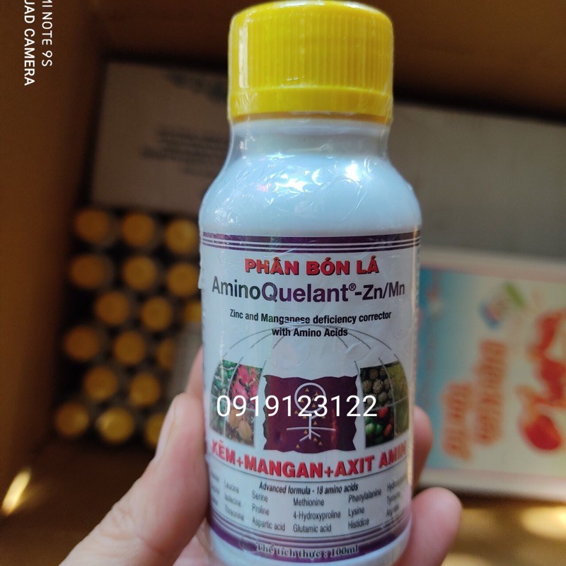 Phân bón lá sinh học Amino Zn/Mn chai 100ml