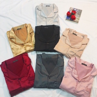 Bộ pijama lụa chất mềm mịn đẹp ko bóng ko nhăn nhàu