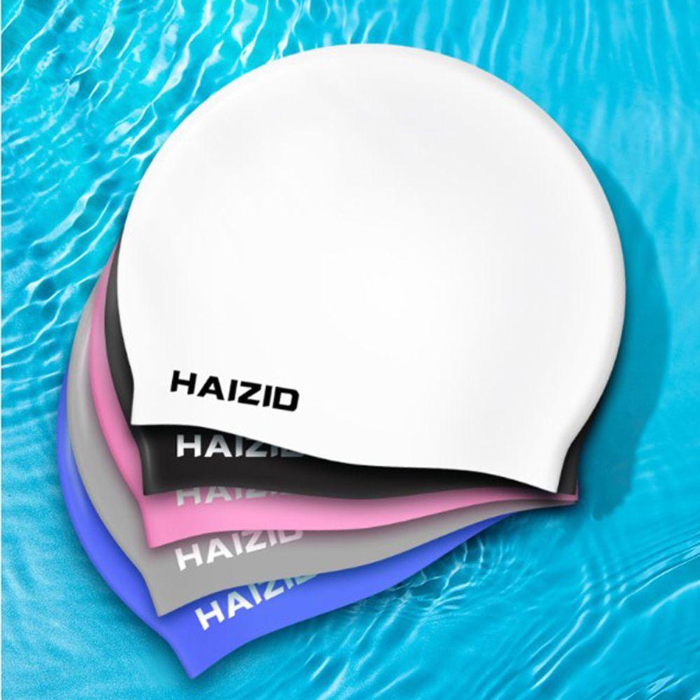 Mũ bơi MMULCK silicone màu trơn chống thấm nước kích thước lớn có độ co giãn cao cổ điển chống mài mòn