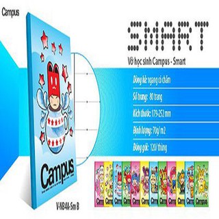Vở kẻ ngang campus, tập campus 80tr