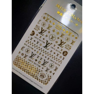 Stick Dán Móng Logo, Thương Hiệu Gucci, Dior, Prada ...