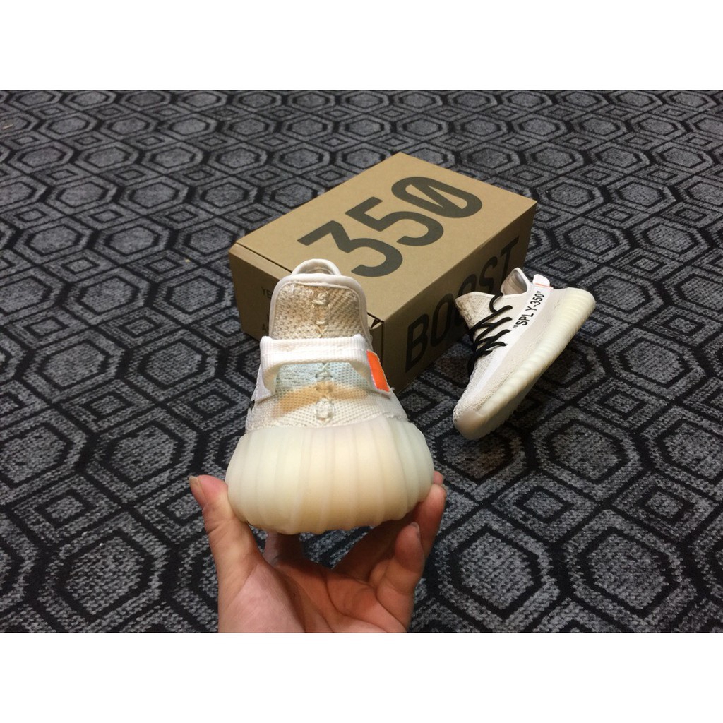 OFF WHITE Giày Chạy Bộ Thể Thao Adidas Yeezy Boost 350 V2