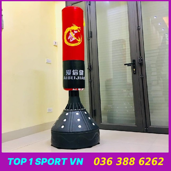 Combo bao cát trụ đấm bốc boxing Elipsport ABJ chính hãng + bóng bàn phản xạ cao cấp - Bảo hành bao cát đấm bốc 12 tháng