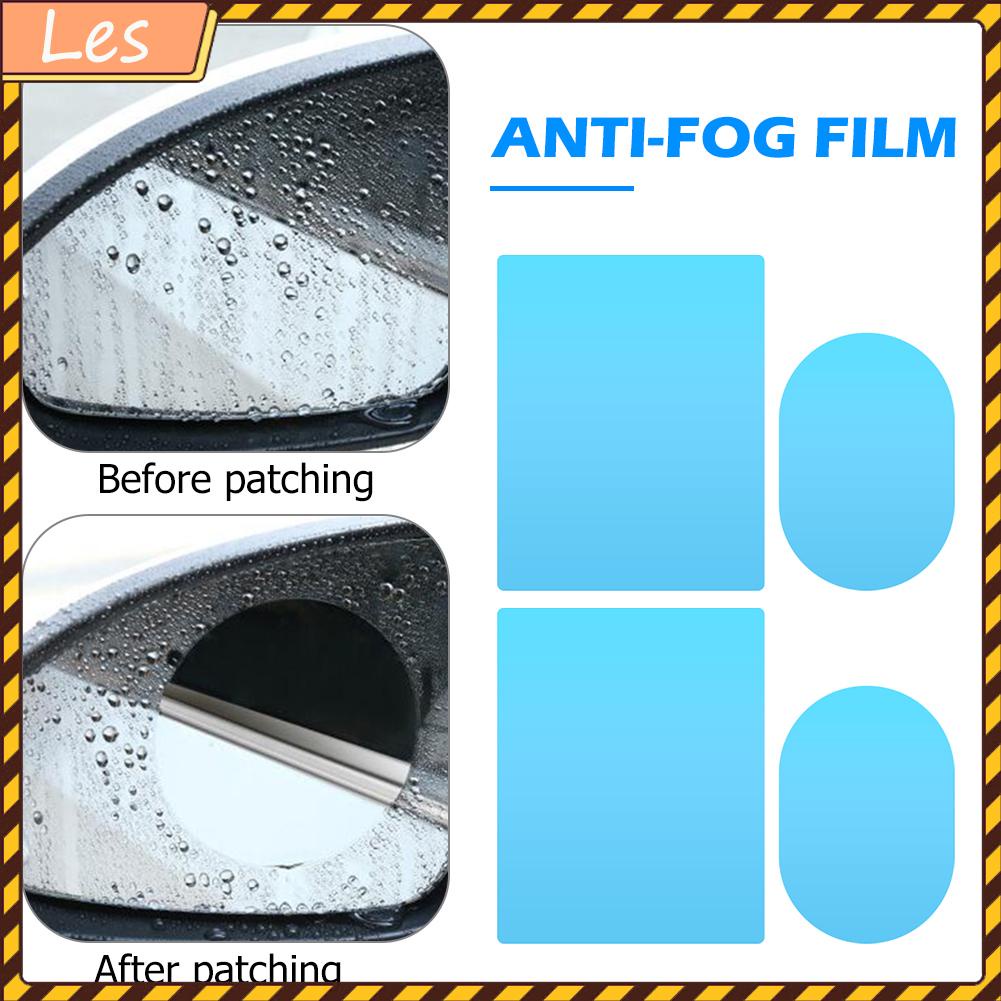 Bộ 4 miếng phim dán bảo vệ kính chiếu hậu xe hơi chống sương mù