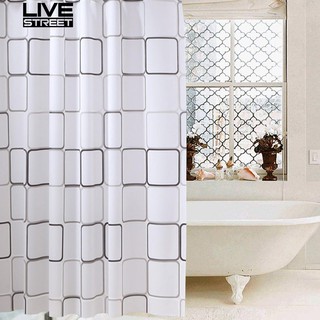Rèm cửa nhà tắm chất liệu PEVA có móc treo tiện dụng
