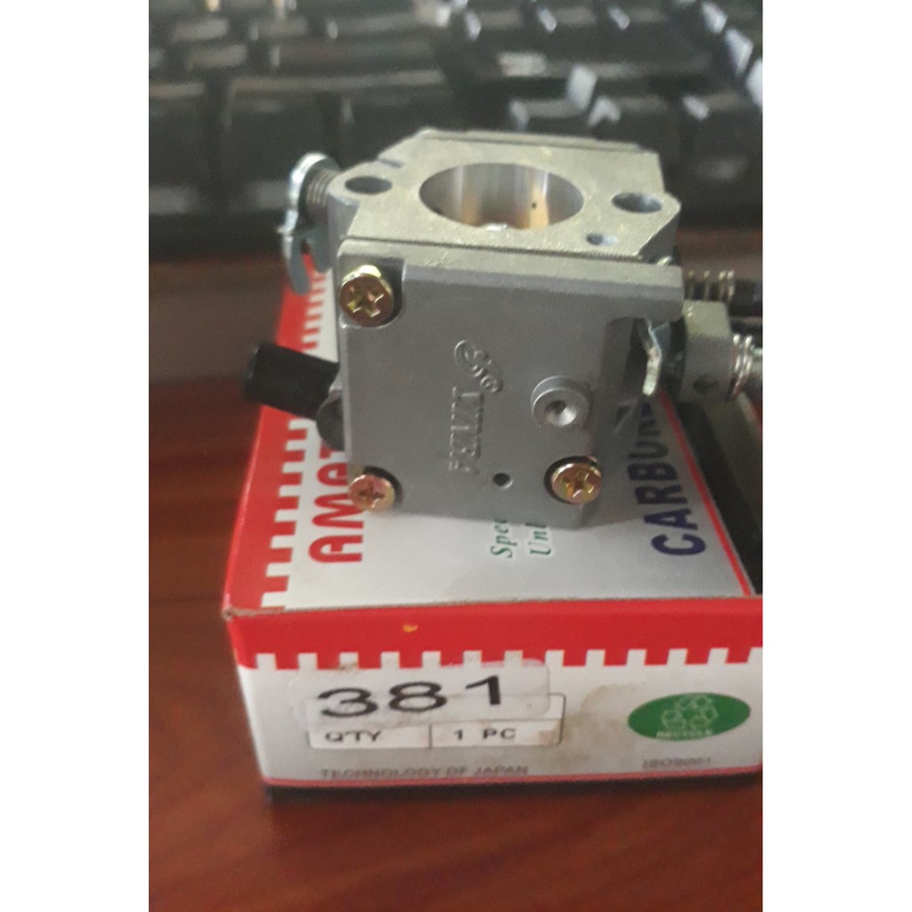 CHẾ HÒA KHÍ MÁY CƯA XÍCH 381  BÌNH XĂNG CON MÁY CƯA XĂNG 381