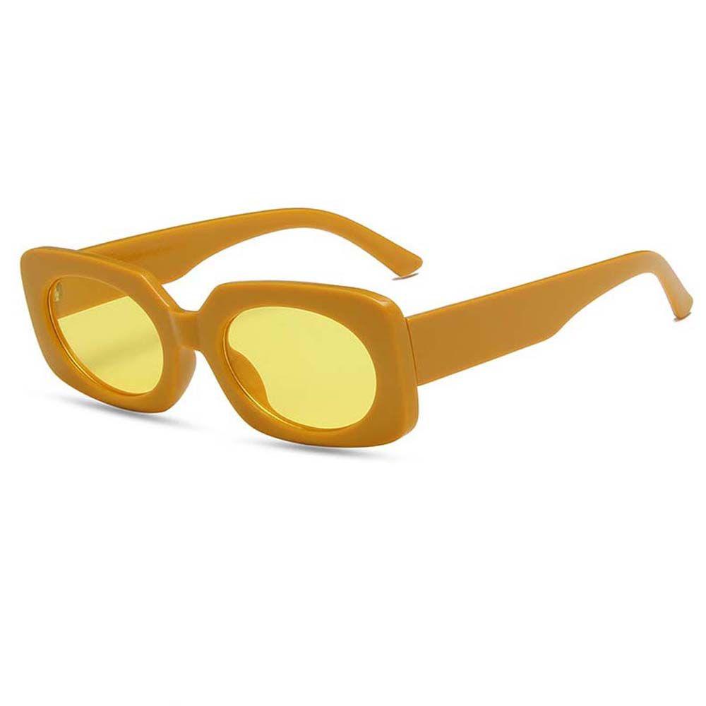 Kính Mát Khung Chữ Nhật Nhỏ In Họa Tiết Da Báo Màu Xanh Lá Phong Cách Âu Mỹ Cá Tính