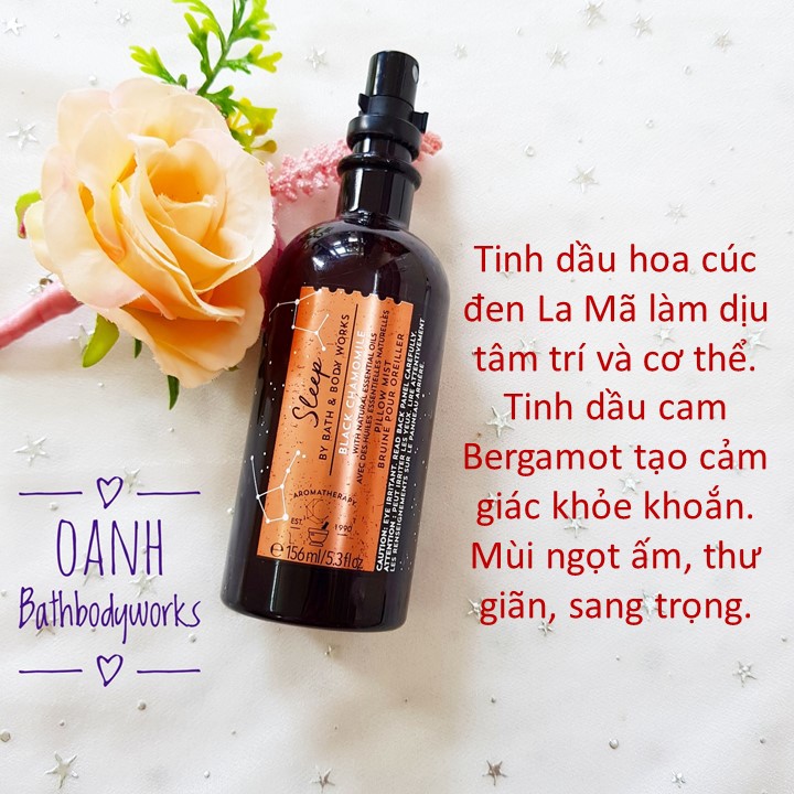 Xịt gối (Pillow Mist) Bath &amp; Body Works chuẩn Auth