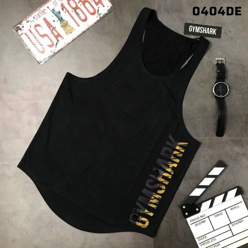 Áo tanktop tập gym nam ,áo 3 lỗ thể thao nam co giãn thấm hút mồ hôi