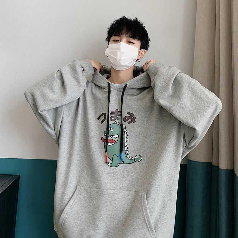 Áo Hoodie Dáng Rộng Có In Hình Hoạt Hình Thời Trang Cao Cấp Cho Nam Size M-Xxxl / 5