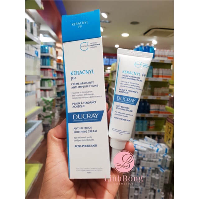 KEM GIẢM MỤN DUCRAY KERACNYL PP ANTI- BLEMISH SOOTHING CREME 30ML