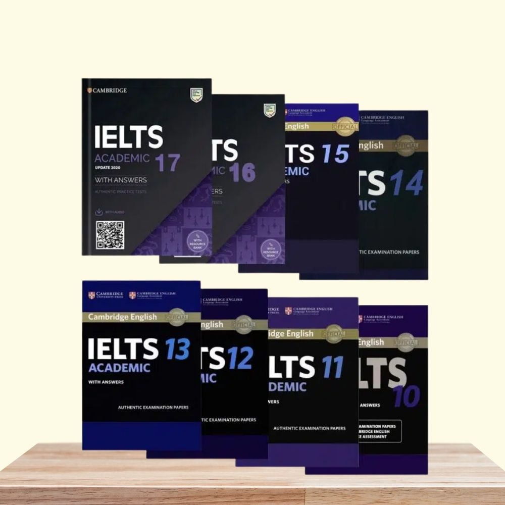 Bộ Cambridge English IELTS từ 10 – 17 (Bản đẹp + Giải chi tiết)