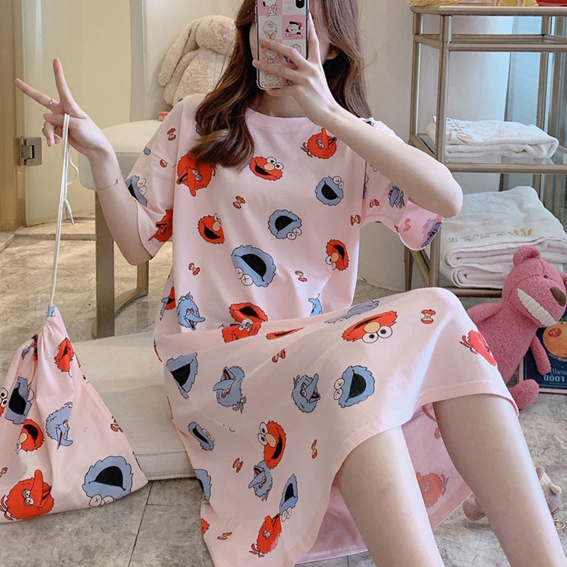 Đầm Ngủ Nữ Thời Trang Hàn Quốc 6 Chi Tiết