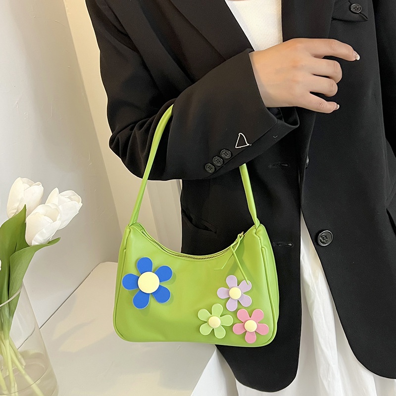 Túi Đeo JASMIN NOIR Chéo Da PU Hình Hoa Nhài Thời Trang Nữ